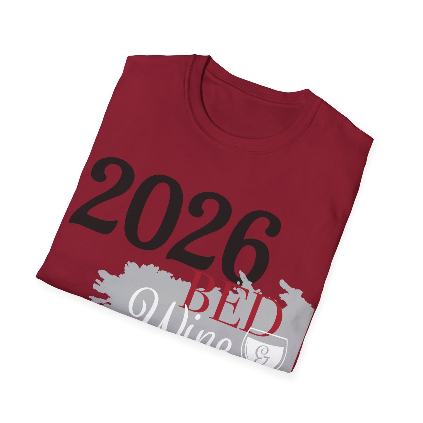 2026 Red White Blue Wine T‑Shirt - Patriotic Wine Lover Tee