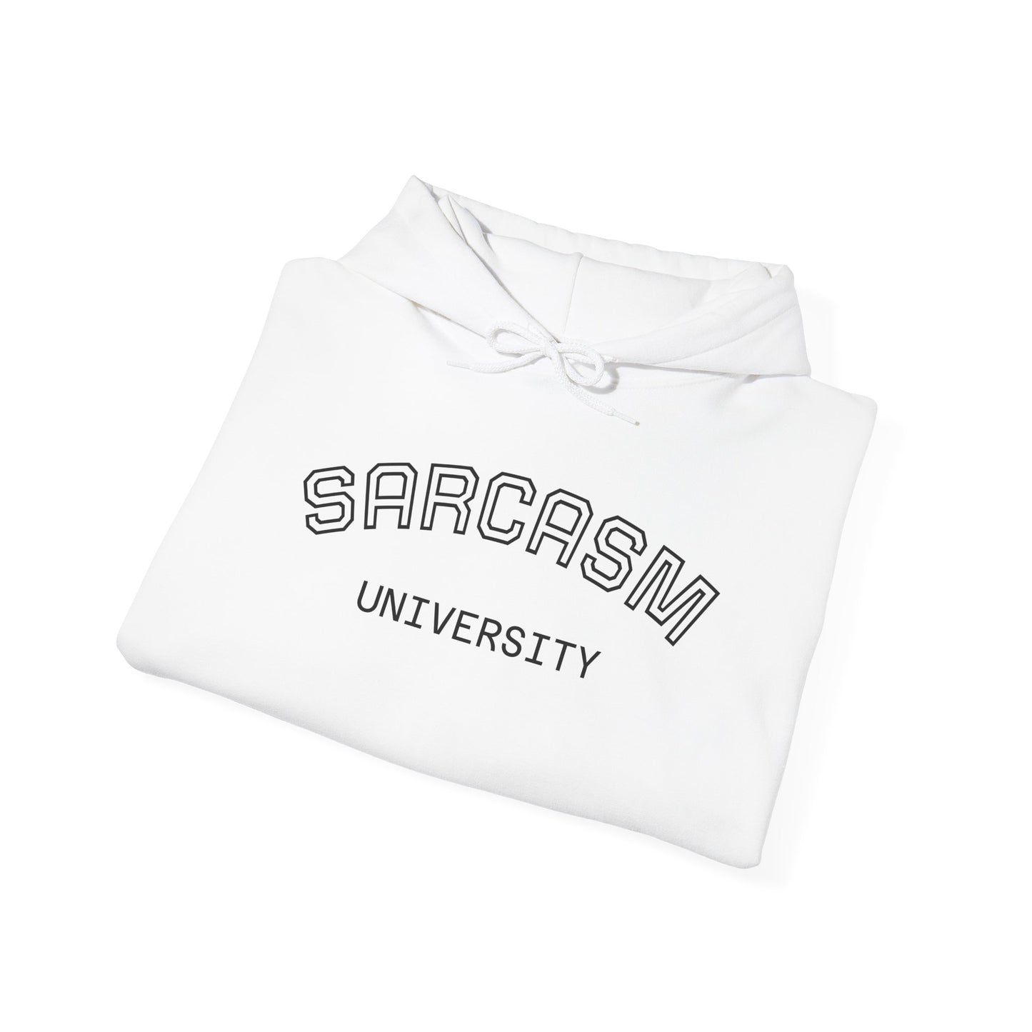 Sarcasm University Hoodie — Funny Collegiate Sarcastic Graphic Hoodie
