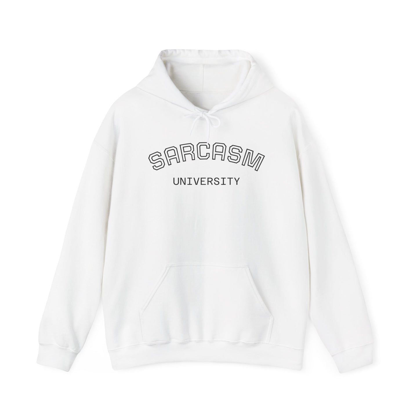 Sarcasm University Hoodie — Funny Collegiate Sarcastic Graphic Hoodie