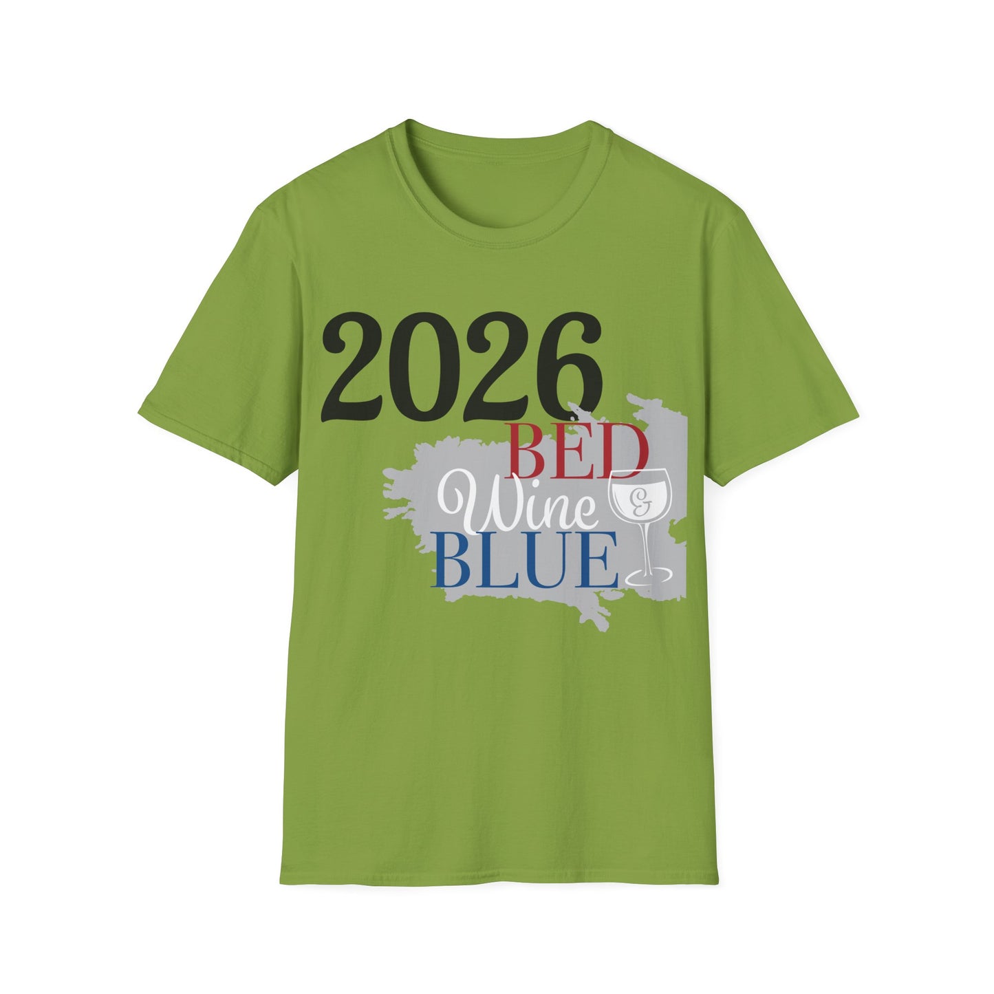2026 Red White Blue Wine T‑Shirt - Patriotic Wine Lover Tee