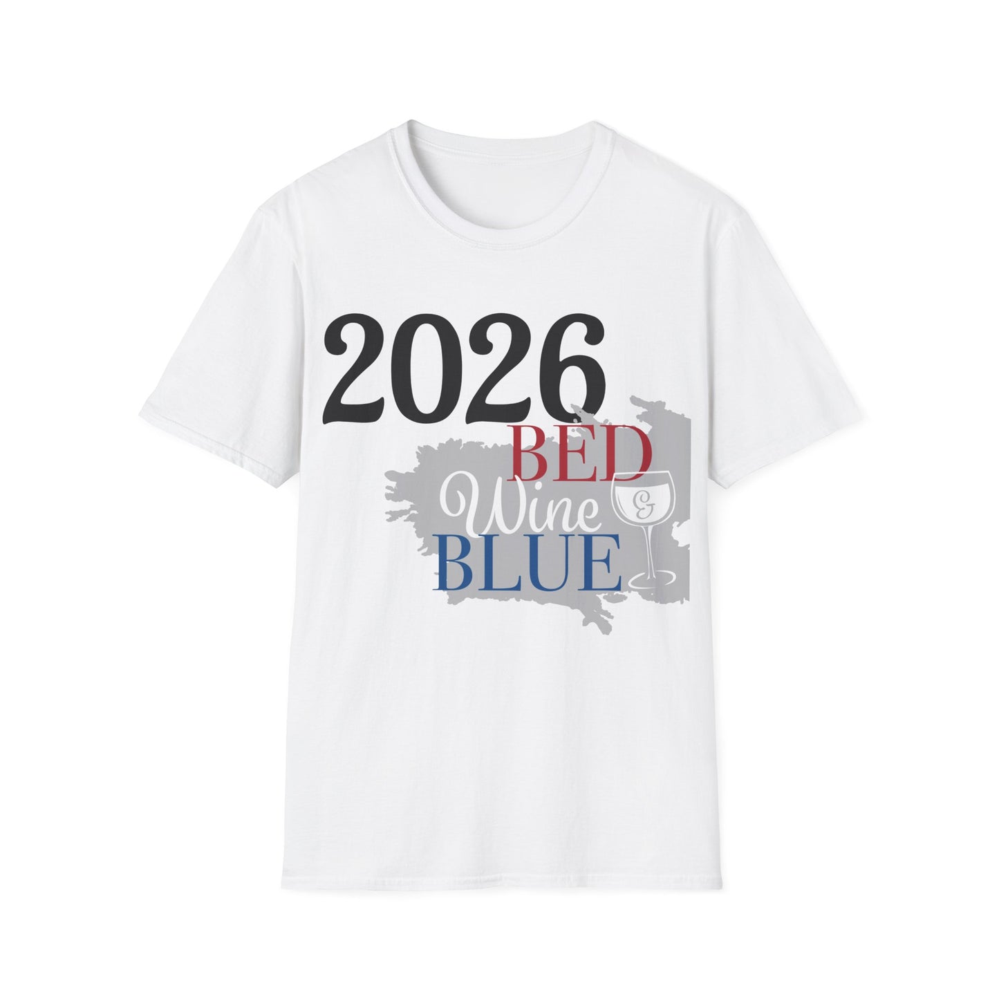 2026 Red White Blue Wine T‑Shirt - Patriotic Wine Lover Tee