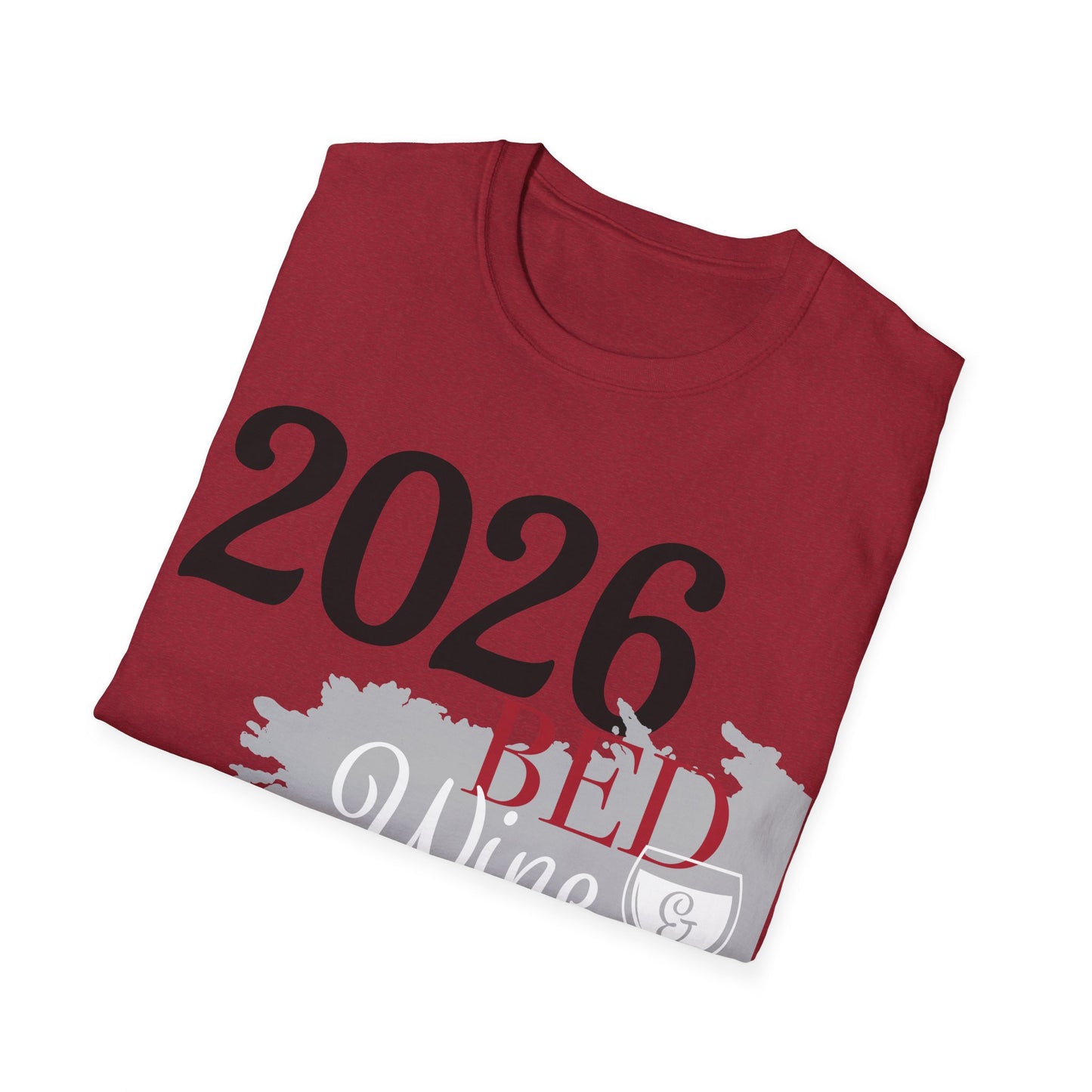 2026 Red White Blue Wine T‑Shirt - Patriotic Wine Lover Tee